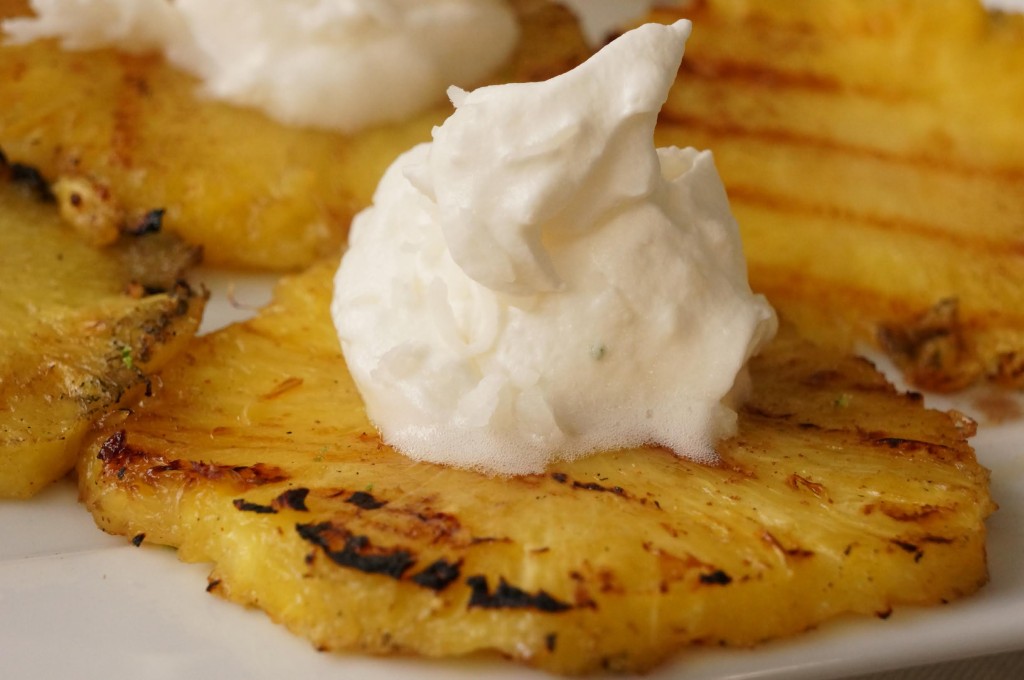 Grilled Pineapple with Coconut Cream