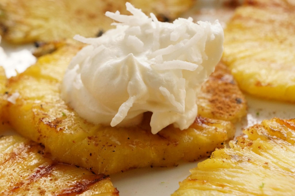 Grilled Pineapple with Coconut Cream