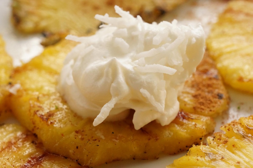 Grilled Pineapple with Coconut Cream